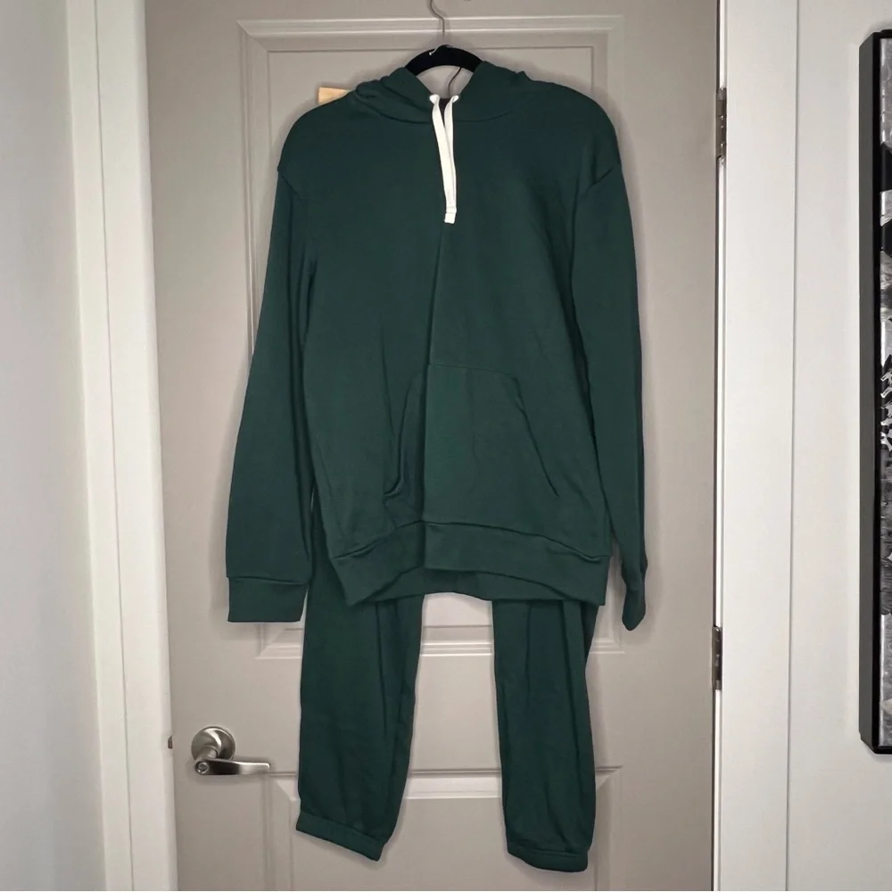 NWOT Joe Fresh two piece lounge wear set hoodie and jogging pants womenโs medium - Picture 3 of 14